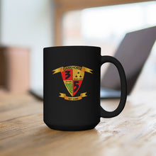 Load image into Gallery viewer, Black Mug 15oz - USMC - 3rd Battalion, 5th Marines - DarkHorse wo Txt
