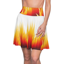 Load image into Gallery viewer, Women&#39;s Skater Skirt (AOP) - Flaming Skirt
