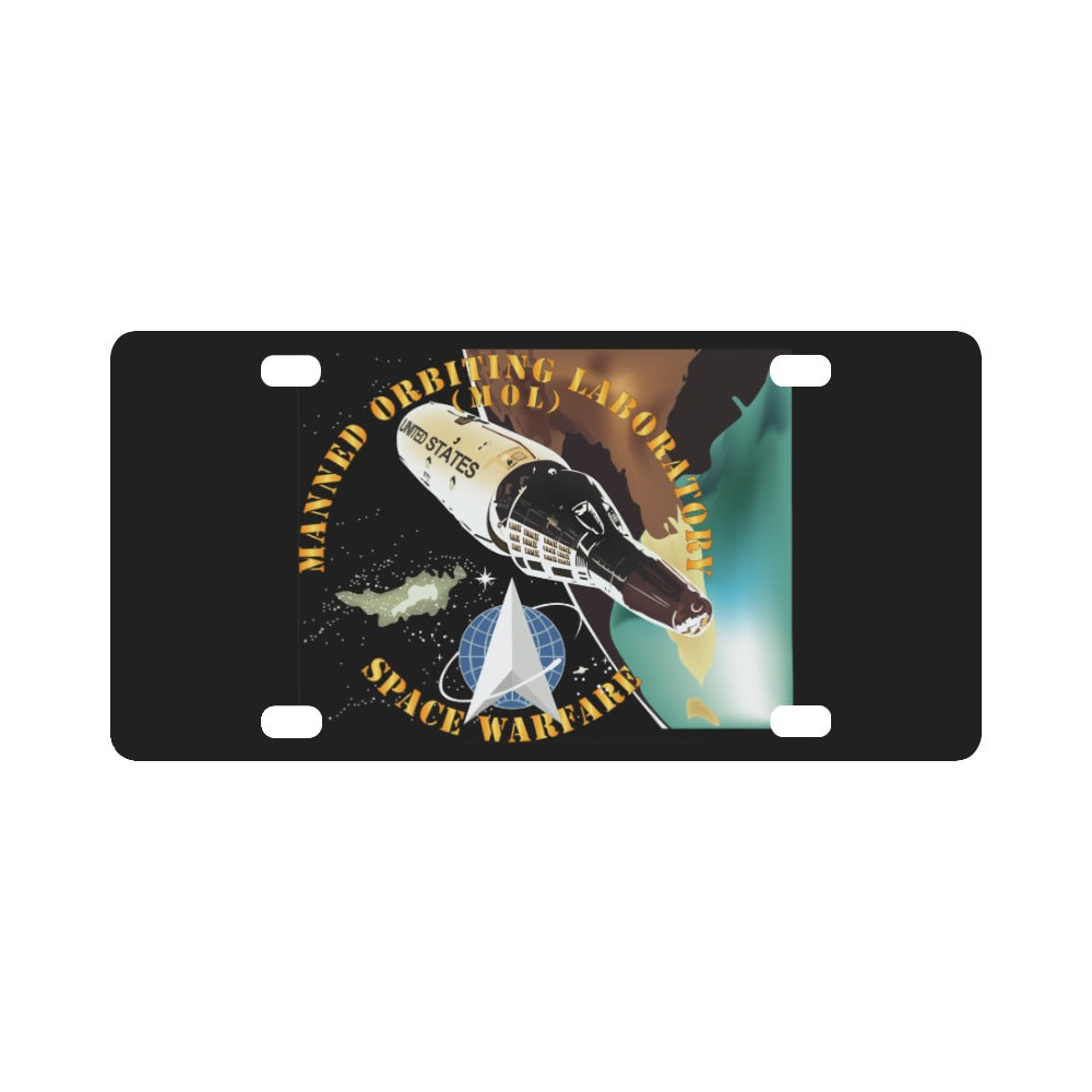 USSF - Manned Orbiting Laboratory - Space Warfare Classic License Plate