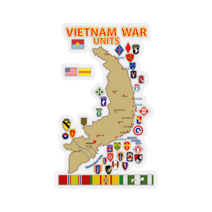 Kiss-Cut Stickers - Map - Vietnam Units - 3 wo DS