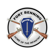Load image into Gallery viewer, Kiss-Cut Stickers - Army - Fort Benning, GA - Home of the Infantry
