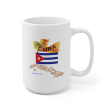 Load image into Gallery viewer, Ceramic Mug 15oz - Cuba - Cuba with Palm and Map X 300
