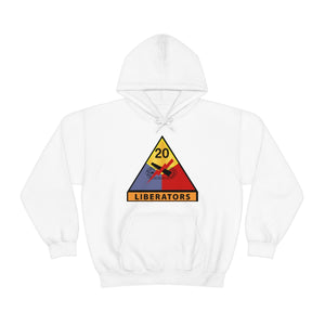 Unisex Heavy Blend™ Hooded Sweatshirt - Army - 20th Armored Division - Liberators wo Txt