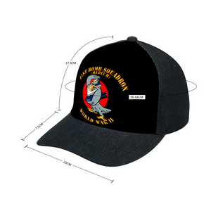 Adult Denim Black Baseball Hat - AAC - 41st Bombardment Squadron - WWII