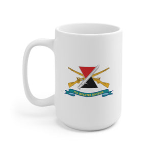 Ceramic Mug 15oz - Army - 7th Infantry Division - DUI w Br - Ribbon X 300