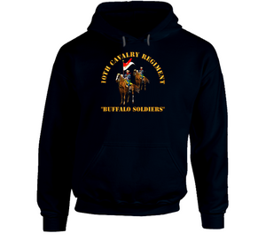 Army - 10th Cavalry Regiment W Cavalrymen - Buffalo Soldiers Hoodie