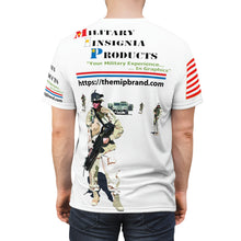 Load image into Gallery viewer, Unisex Cut &amp; Sew Tee (AOP) - Military Insignia Products Brand Shirt
