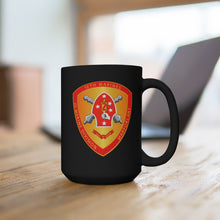 Load image into Gallery viewer, Black Mug 15oz - USMC - 10th Marine Regiment wo Txt
