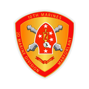 Kiss-Cut Stickers - USMC - 10th Marine Regiment wo Txt