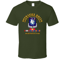 Load image into Gallery viewer, Special Operations Forces - Operation Rhino - Afghanistan - 160th Special Operations Aviation Regiment  With Service Ribbon T Shirt, Premium &amp; Hoodie
