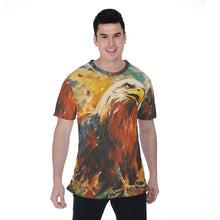 Load image into Gallery viewer, Painted Tree - Eagle Stare - All-Over Print Men&#39;s T-shirt | Birdseye
