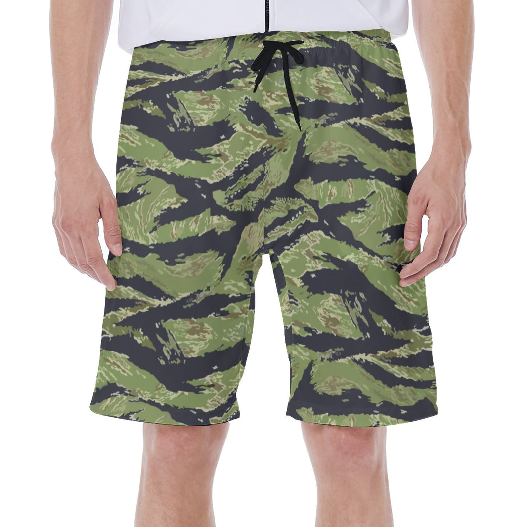 Vietnam Tiger Stripe All-Over Print Men's Beach Shorts