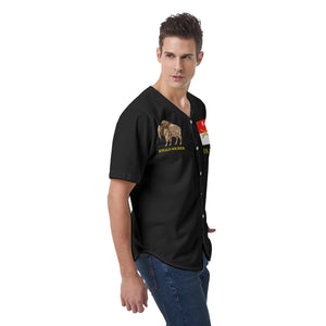 All-Over Print Men's Short Sleeve Baseball Jersey - 9th Cavalry "Buffalo Soldiers" with Guidon and B