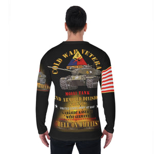 All-Over Print Men's O-Neck T-Shirt - Cold War Vet - 2nd Armored Division - Garlstedt, Germany - M60A1 Tank