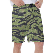 Load image into Gallery viewer, Vietnam Tiger Stripe All-Over Print Men&#39;s Beach Shorts
