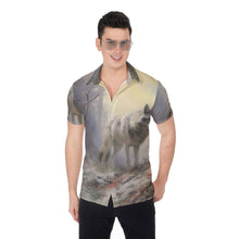 Load image into Gallery viewer, Painted Tree - Shadow Wolf - All-Over Print Men&#39;s Shirt
