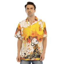 Load image into Gallery viewer, Painted Tree - Stacked Mouse - All-Over Print Men&#39;s Hawaiian Shirt With Button Closure
