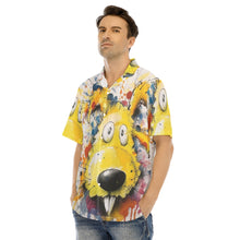 Load image into Gallery viewer, Painted Tree Dog - All-Over Print Men&#39;s Hawaiian Shirt With Button Closure
