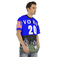 Load image into Gallery viewer, All-Over Print Men&#39;s Football Jersey With Button Closure - Lanier VOKS JAY #20 - V2
