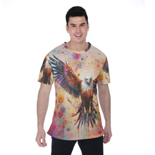 Load image into Gallery viewer, Painted Tree - Red Eagle - All-Over Print Men&#39;s T-shirt | Birdseye
