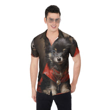 Load image into Gallery viewer, Painted Tree - Dark Puppy - All-Over Print Men&#39;s Shirt
