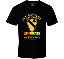 Load image into Gallery viewer, 1st Cavalry Division - (Battle Khe Sanh) with Vietnam War Service Ribbons - T Shirt, Premium and Hoodie
