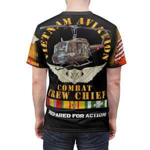 All Over Printing - Army - Combat Veteran - Combat Crew Chief - Air Assault with Vietnam Service Ribbons