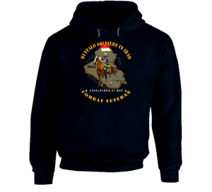 Army - Buffalo Soldiers In Iraq - Cavalrymen At War - 9th Cav Guidon  Hoodie