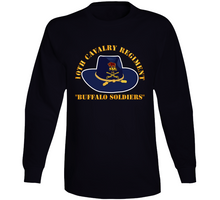 Load image into Gallery viewer, Army - 10th Cavalry Regiment  - Buffalo Soldiers Long Sleeve
