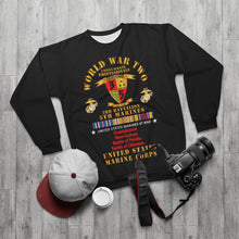 Load image into Gallery viewer, AOP Unisex Sweatshirt - USMC - WWII  - 3rd Bn, 5th Marines - w PAC SVC
