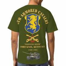 Load image into Gallery viewer, AOP 6th ACR - HHT Troop Guidon Front Pocket - Full Back w M60 T-Shirt
