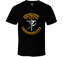 Load image into Gallery viewer, Navy - Rate - Construction Electrician T Shirt
