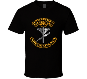 Navy - Rate - Construction Electrician T Shirt