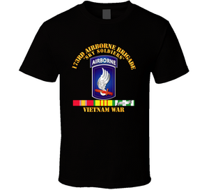 173rd Airborne Brigade with Vietnam Service Ribbons T Shirt, Premium and Hoodie