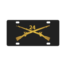 Load image into Gallery viewer, Army - 24th Infantry Regiment Branch wo Txt Classic License Plate
