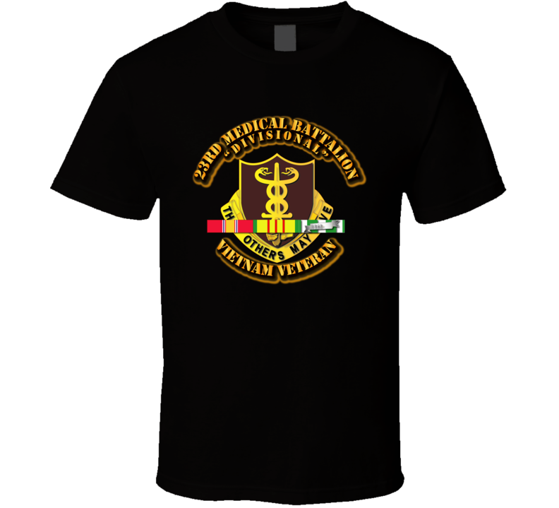 23rd Medical Battalion with Vietnam War Service Ribbon T Shirt, Premium and Hoodie