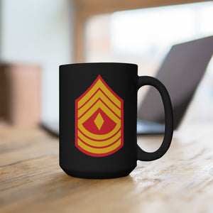 Black Mug 15oz - USMC - First Sergeant  wo Txt X 300