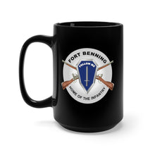 Load image into Gallery viewer, Black Mug 15oz - Army - Fort Benning, GA - Home of the Infantry
