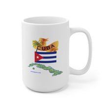 Load image into Gallery viewer, Ceramic Mug 15oz - Cuba - Cuba with Palm and Map Green X 300
