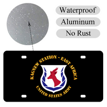 Load image into Gallery viewer, [Made in USA] Custom Aluminum Automotive License Plate 12&quot; x 6&quot; - Army - Kagnew Station - East Africa wo Drop Shadow

