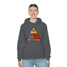 Load image into Gallery viewer, Unisex Heavy Blend™ Hooded Sweatshirt - Army - 20th Armored Division - Liberators wo Txt
