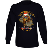 Load image into Gallery viewer, Army - Buffalo Soldiers In Iraq - Oif - Cavalrymen At War  W Iraq Svc Long Sleeve
