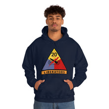 Load image into Gallery viewer, Unisex Heavy Blend™ Hooded Sweatshirt - Army - 20th Armored Division - Liberators wo Txt
