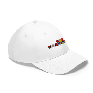 Afghanistan War Service Ribbon Bar - Unisex Twill Hat - Direct to Garment (DTG) Printed