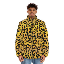 Load image into Gallery viewer, Men&#39;s Puffer Jacket (AOP) - Leopard Spots
