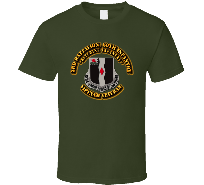 3rd Battalion, 60th Infantry (Riverine Infantry) Without service Ribbon T Shirt,Premium and Hoodie