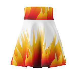 Women's Skater Skirt (AOP) - Flaming Skirt