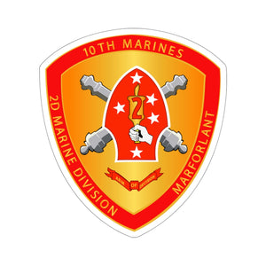 Kiss-Cut Stickers - USMC - 10th Marine Regiment wo Txt