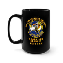 Load image into Gallery viewer, Black Mug 15oz - USAF - 23d Civil Engineer Squadron - Tiger Engineers - Moody AFB, GA
