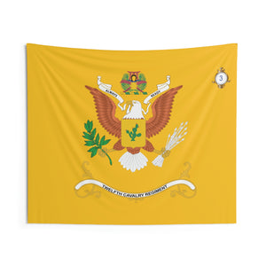 Indoor Wall Tapestries -  3rd Battalion, 12th Cavalry Regiment  - Always Ready - Regimental Colors Tapestry